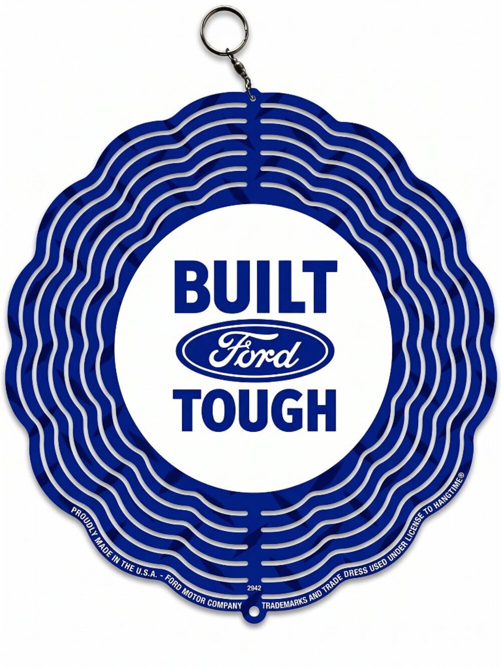 10" Built Ford Tough Kinetic Wind Spinner - Metal Hanging Yard Decor